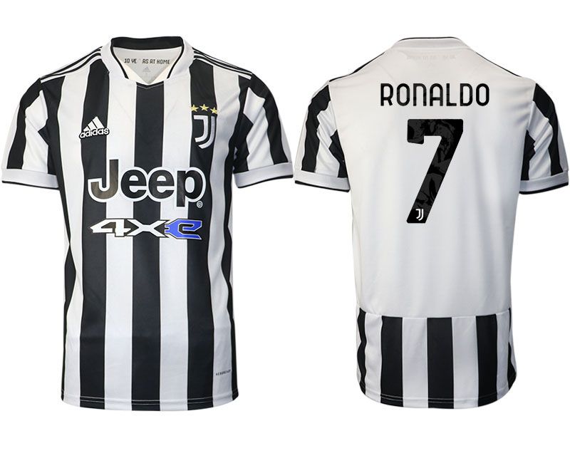 Men 2021-2022 Club Juventus home aaa version white #7 Adidas Soccer Jersey